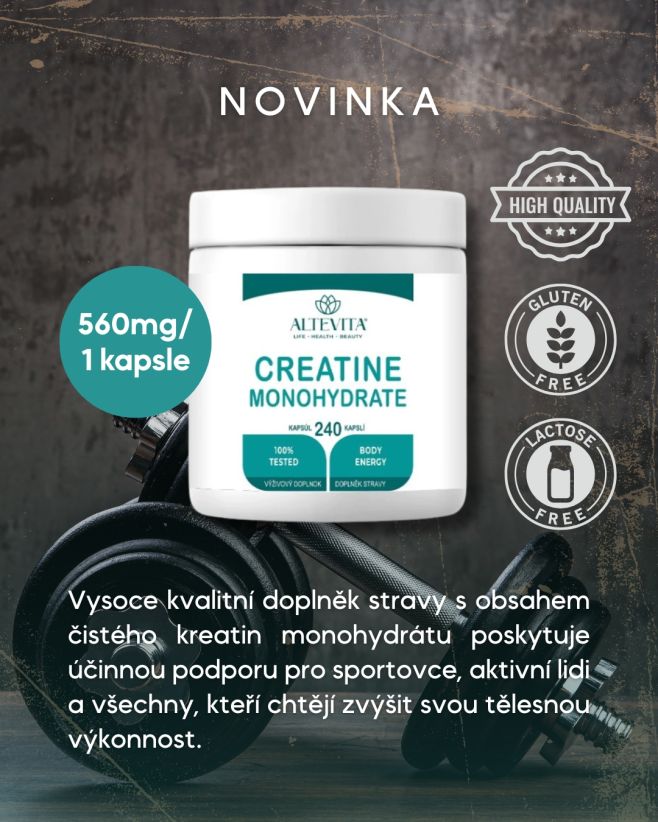 🧠💪 Kreatin – malý doplněk, velký rozdíl! Pokud cvičíš pravidelně, určitě jsi o něm už slyšel(a) – ale víš, že nejde jen o...