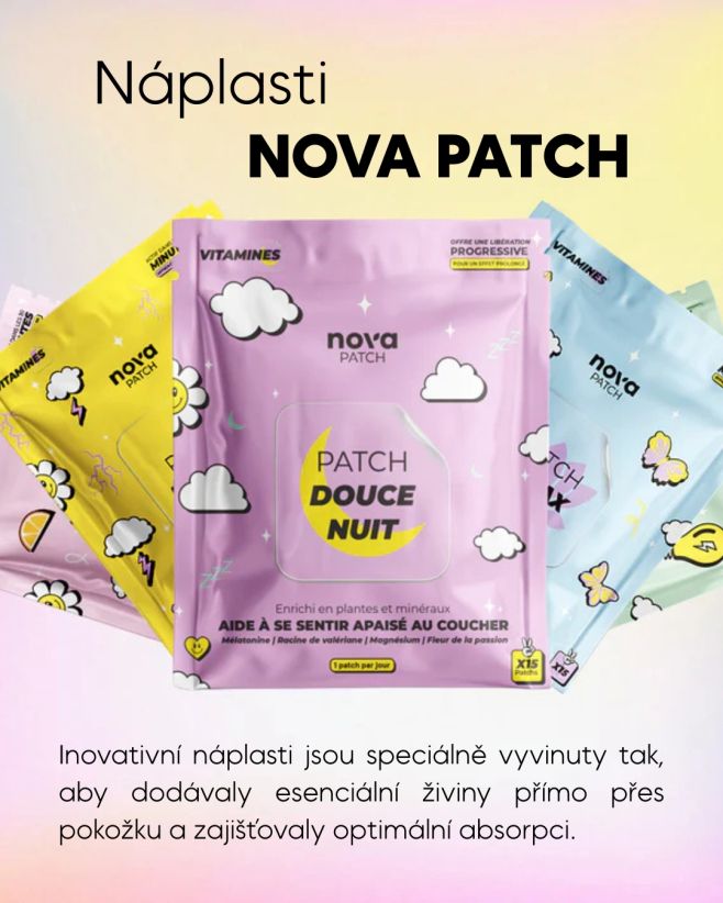 NOVINKA Naskladnili jsme produkty francouzské značky Nova Patch - transdermální náplasti s postupným uvolňováním...
